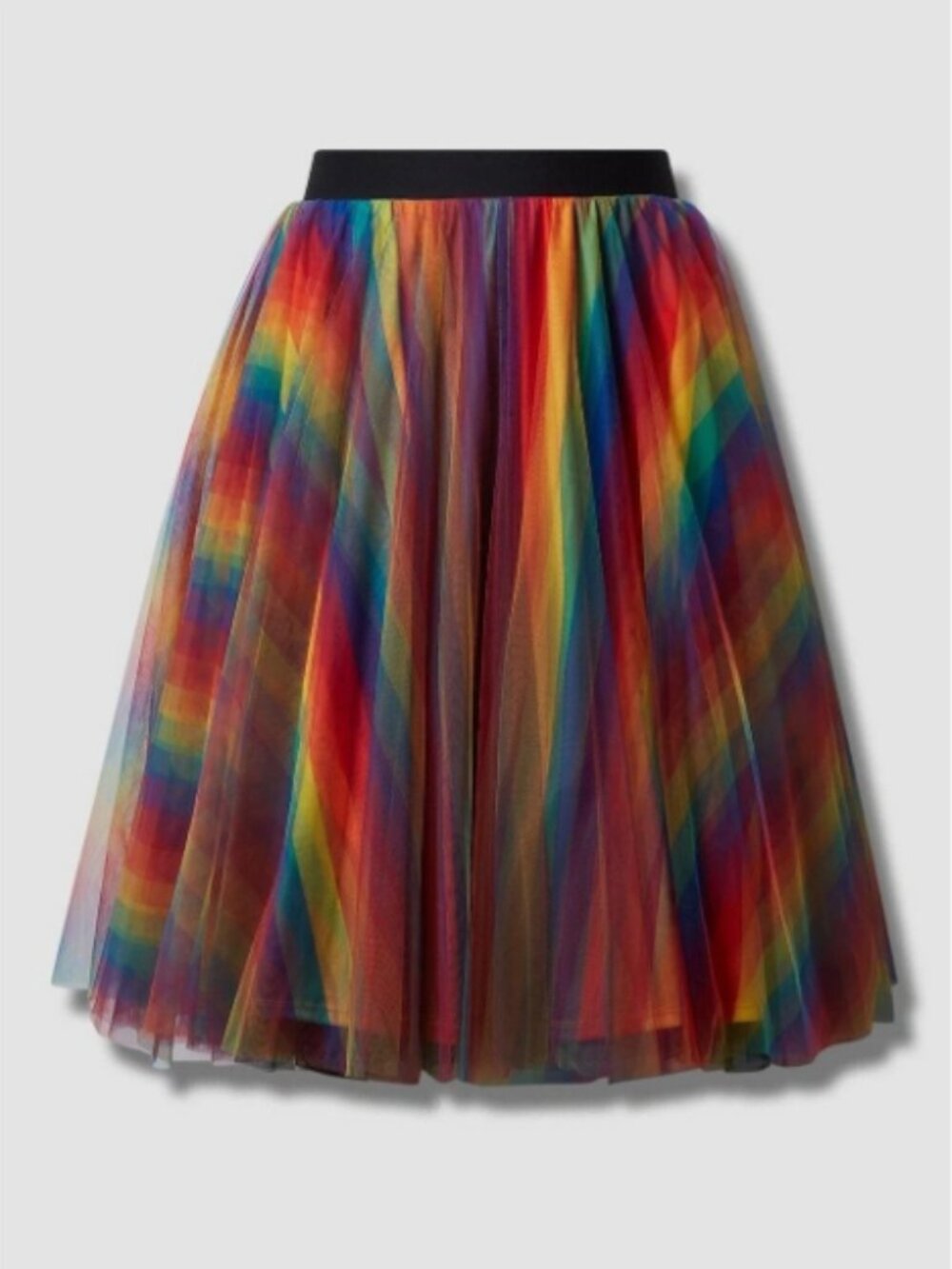 Torrid Rainbow Pride Midi Tulle A Line Skirt RARE ~ 2/2X/18-20 - Picture 2 of 5